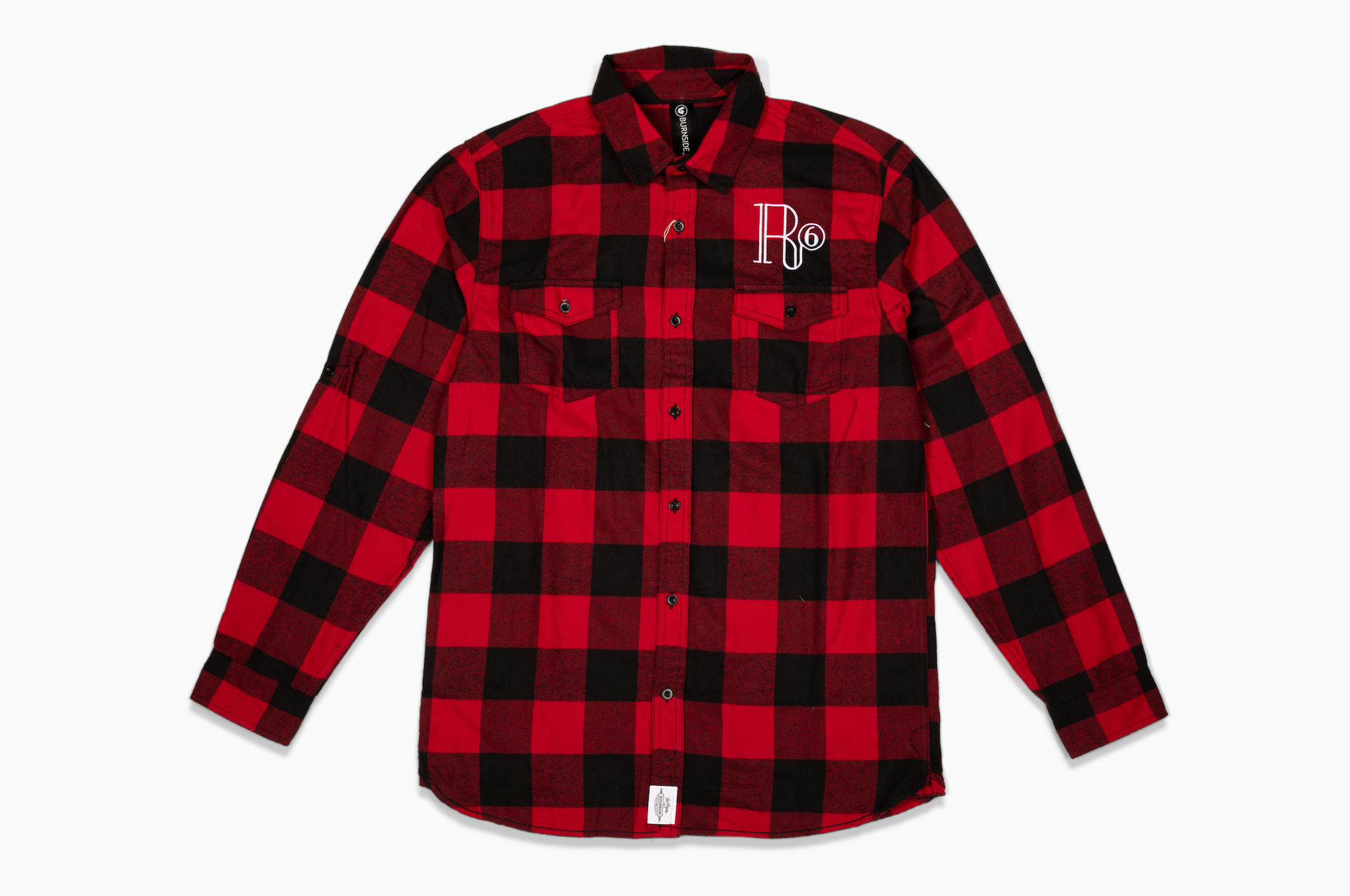 R6 DISTILLERY Embroidered Flannel Long Sleeve
