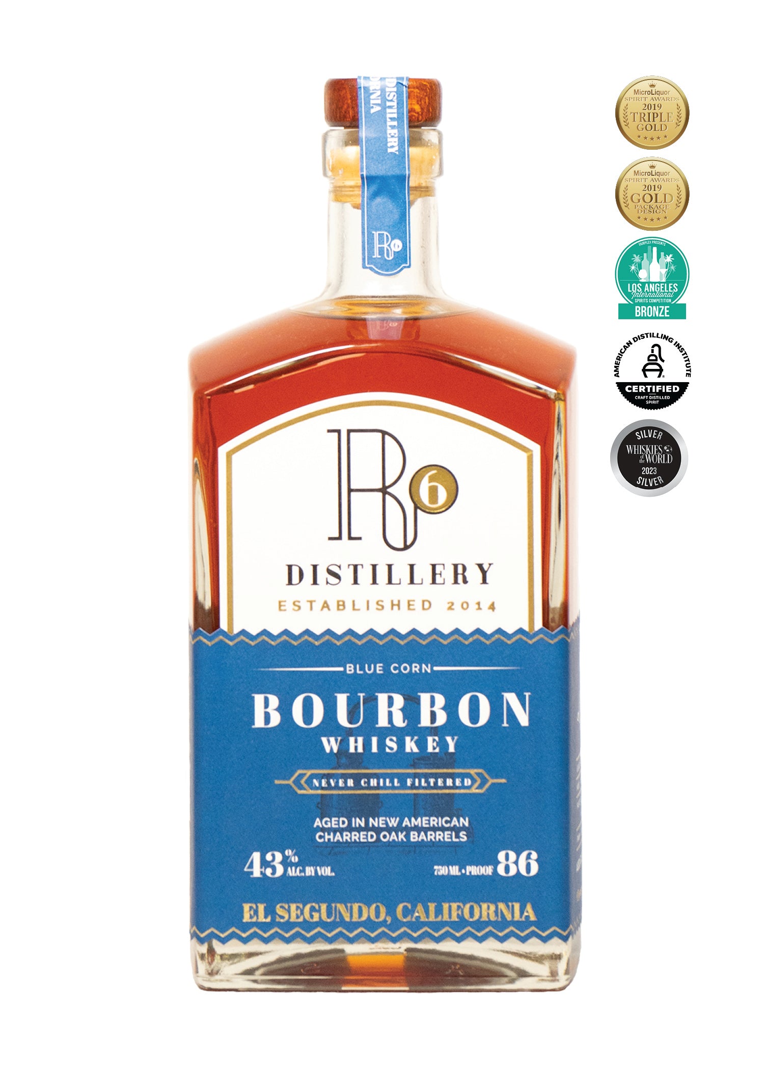 R6 Distillery Blue Corn Bourbon Microliquor Awards R6 Distillery