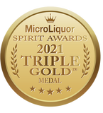 R6 DISTILLERY MicroLiquor Spirits Awards 2021 - Triple Gold Medal