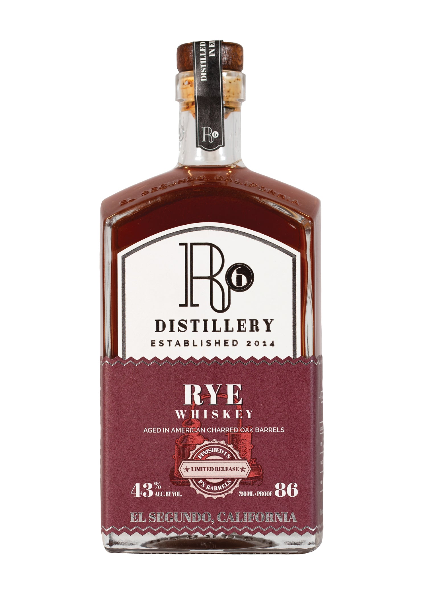 R6 DISTILLERY PX Rye Whiskey