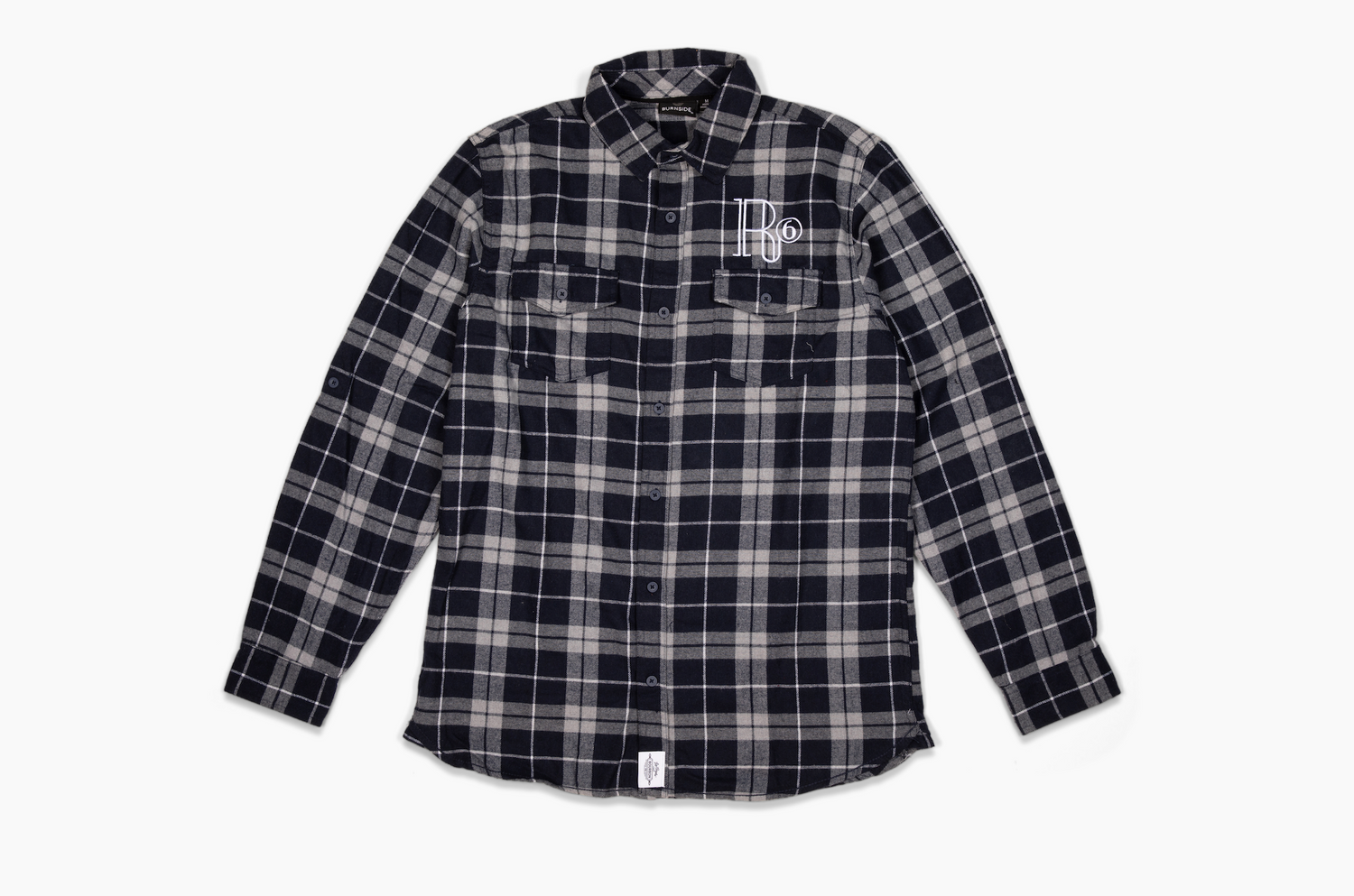 R6 DISTILLERY Embroidered Flannel Long Sleeve