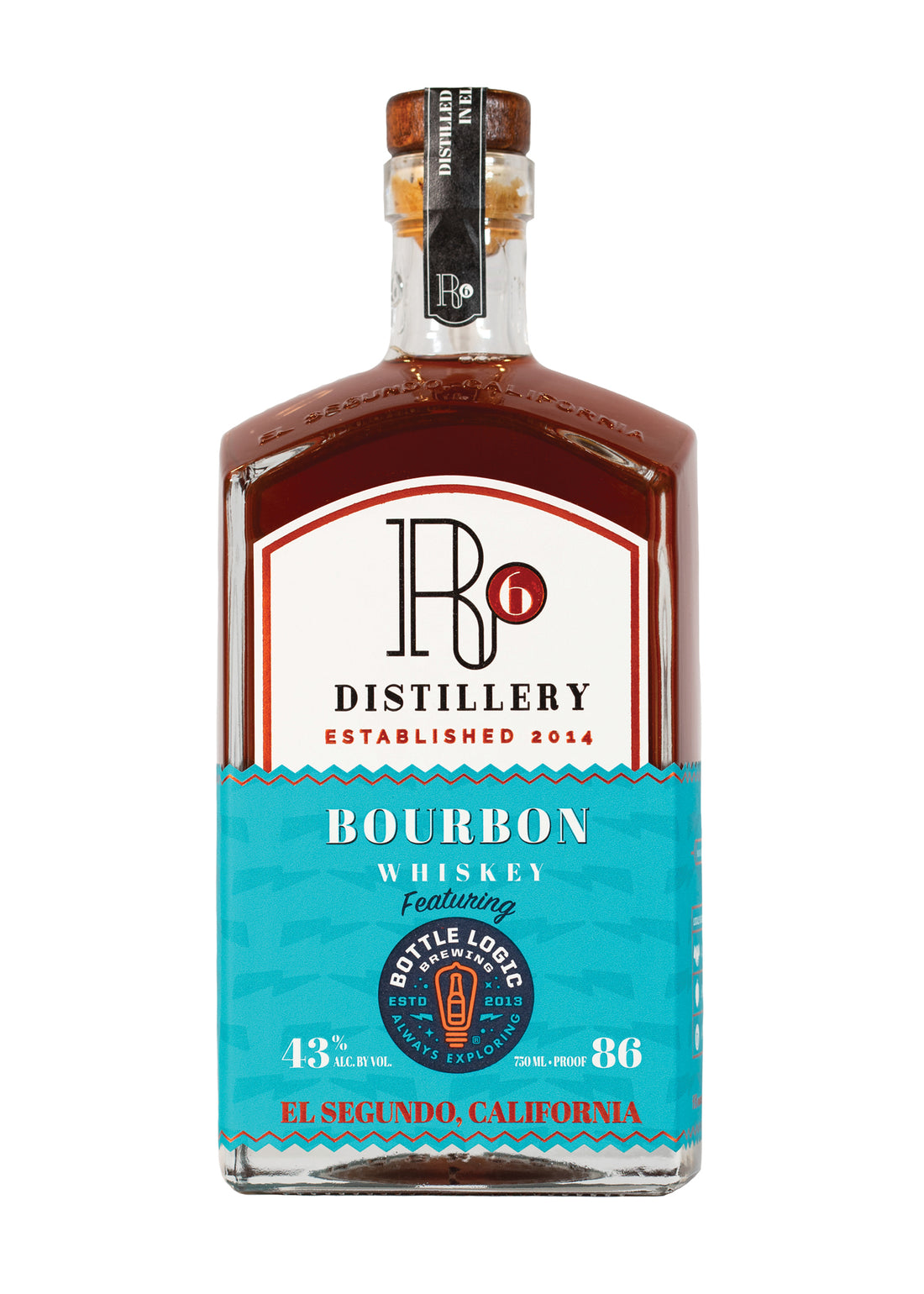 R6 DISTILLERY Bottle Logic Brewing Co. Bourbon Whiskey