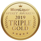 R6 DISTILLERY MicroLiquor Spirits Awards 2019 Triple Gold Medal